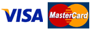 We accept Visa and Mastercard